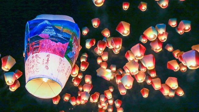 平溪天燈節　台日攜手施放彩繪主燈