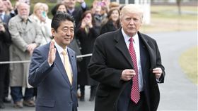 安倍晉三、川普(圖／美聯社／達志影像)
