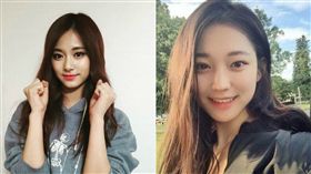 周子瑜、PTT開朗正妹。（圖／翻攝自Twice Instagram、PTT）