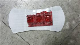 毒品藏護墊(圖/中央社)
