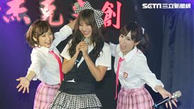 日本AV女優小島南、紀見步實、水稀美里來台粉絲見面會。（記者邱榮吉/攝影）