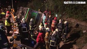 遊覽車,國道,翻覆,車禍