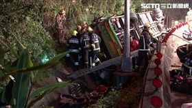 遊覽車,國道,翻覆,車禍