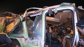 武陵賞櫻團翻車、蝶戀花旅行社、遊覽車國道翻覆、遊覽車翻車、車禍（圖／中央社）