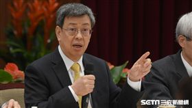 副總統陳建仁召開國民年金改革國是會議前記者會 圖／記者林敬旻攝