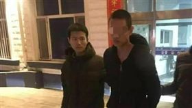 ▲嫌犯在旅館內被逮。圖擷取自《澎湃新聞》