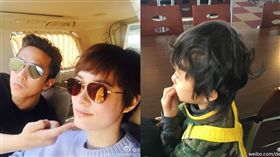  孫儷兒子畫爸媽模樣　鄧超看到後秒崩潰。資料來源：鄧超微博