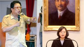 汪笨湖、總統蔡英文/中央社
