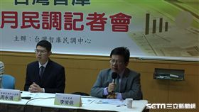 台灣智庫民調記者會　記者張之謙攝