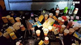 陳男自稱是天道盟同心會大哥，平時從事網路簽賭及重利放款等不法情事，一旦對方不還錢，他便糾眾毆打對方，甚至用炸藥轟門（翻攝畫面）