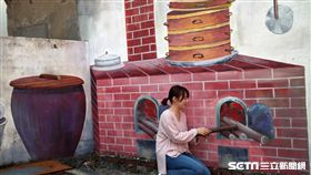 桃園機場捷運,機捷小旅行,蘆竹坑口彩繪村。（圖／記者簡佑庭攝）