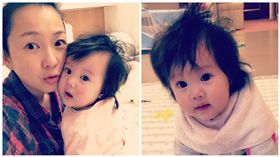 六月,李易,女兒（合成圖／翻攝自六月臉書）