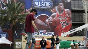 ▲紐奧良市正加緊布置NBA明星賽。（圖／美聯社／達志影像）