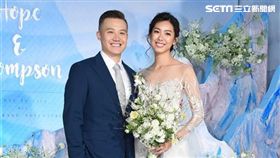 藝人林可彤與男友Tompson舉行婚禮完成終身大事 (鄭先生)