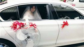新娘丟工業扇(圖/翻攝自爆料公社臉書)