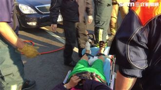 婦騎機車追撞　煞車把手竟刺穿腳背