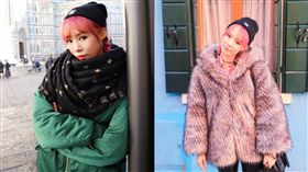 茵茵再展絕美身影　逆天美腿「扶正」比薩斜塔。資料來源：茵茵臉書