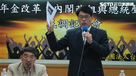 台灣民意基金會，游盈隆。記者盧素梅攝