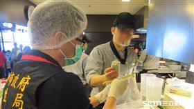 台中市衛生局抽驗壽司結果發現，西屯區饗食天堂「花壽司」大腸桿菌群超標。（圖／台中市政府衛生局提供）