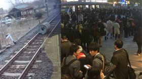 強風,電車,停駛,上班族 圖/翻攝自世界のYAZAWA＠日本のTAZAWA Twitter