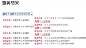 未給例假、特休假　物流業者遭罰10萬