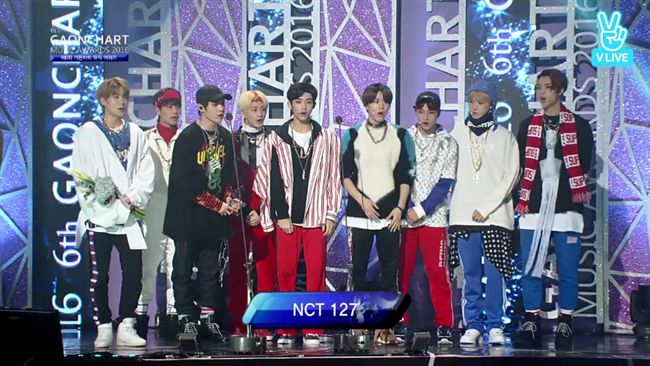 NCT127奪GAON年度新人獎！