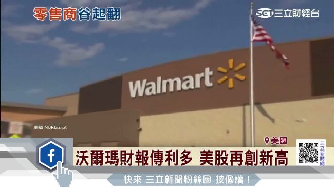 沃爾瑪財報傳利多　美股再創新高