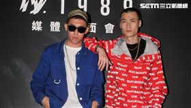 喜哈天蔡TY練功九年熬出頭，台灣喜哈前輩玖壹壹健志站台加持。（記者邱榮吉/攝影）