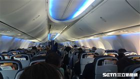 航空,機艙,空服員,乘客,機上,飛機。（圖／記者簡佑庭攝）