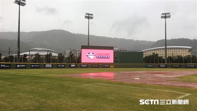 雨勢不斷　中培隊首場棒球邀請賽取消
