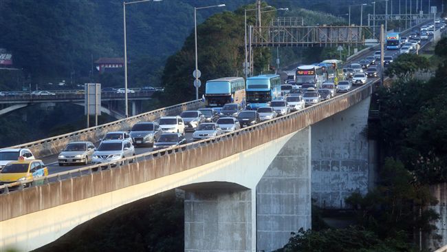 中秋連假國5塞！尖峰時段多平日7倍