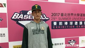 經典賽中國選手李鑫／世大運／天津獅（圖／記者陳怡汝攝）