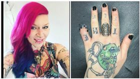 英國，女子，穿環師，自虐（圖／翻攝自Torz Reynolds臉書）