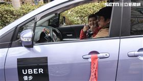 Uber停業,交通部靜坐抗議,公路法 圖／記者林敬旻攝