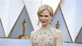 奧斯卡,星光大道,妮可基嫚（Nicole Kidman）以《漫漫回家路》（Lion）入圍最佳女配角。（圖／美聯社／達志影像）