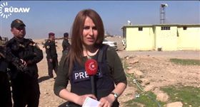伊拉克魯道夫電視台（Rudaw）戰地女記者嘉德（Shifa Gardi）遭炸彈炸死。（圖／翻攝自@RudawEnglish Twitter）