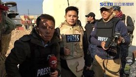 ▲節目《消失的國界》，前進摩蘇爾戰地採訪。