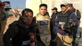 ▲節目《消失的國界》，前進摩蘇爾戰地採訪。