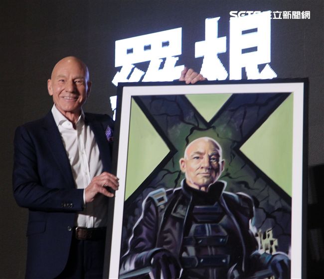 「金鋼狼」休傑曼克、X教授派屈克史都華，訪台記者會。（記者邱榮吉/攝影）