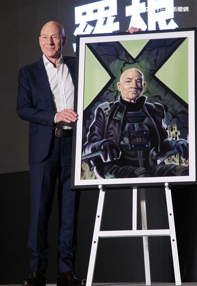 「金鋼狼」休傑曼克、X教授派屈克史都華，訪台記者會。（記者邱榮吉/攝影）