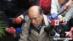 二二八公園，自由台灣黨主席蔡丁貴。（圖／記者盧梅攝）