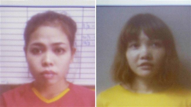 金正男遇刺案　2女嫌上銬出庭不認罪