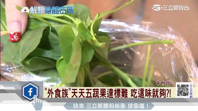 天天五蔬果達標難　吃地瓜葉就夠了