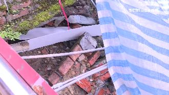 連日山區降雨　基隆民宅地基被掏空