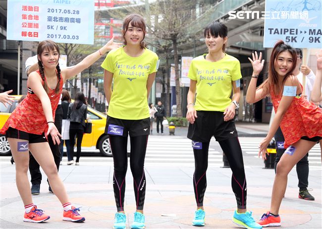 全台最具影響力的全女性賽事 Mizuno Lady s Running 五年有成，國民校花簡廷芮、上班族最強跑者陳瑋琳，首度暢談自身美「好」運動經驗。（記者邱榮吉/攝影）