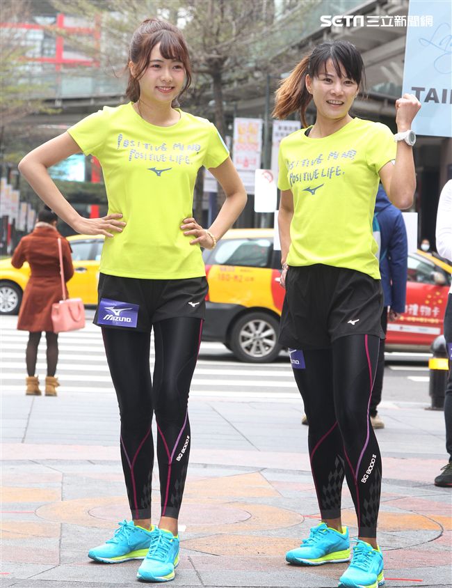 全台最具影響力的全女性賽事 Mizuno Lady s Running 五年有成，國民校花簡廷芮、上班族最強跑者陳瑋琳，首度暢談自身美「好」運動經驗。（記者邱榮吉/攝影）