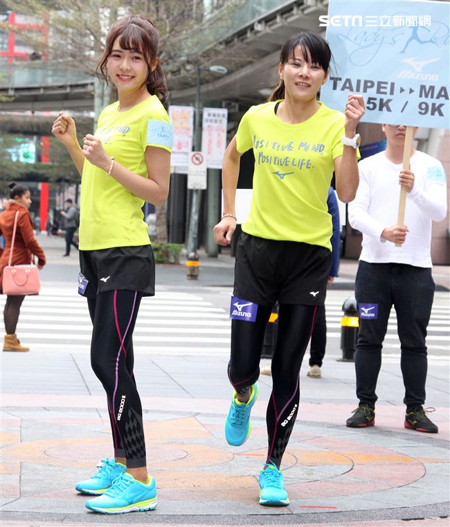 全台最具影響力的全女性賽事 Mizuno Lady s Running 五年有成，國民校花簡廷芮、上班族最強跑者陳瑋琳，首度暢談自身美「好」運動經驗。（記者邱榮吉/攝影）