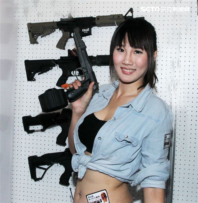 哈武祭正妹Kui宣雯。（記者邱榮吉/攝影）