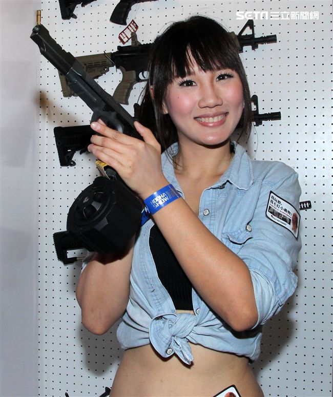 哈武祭正妹Kui宣雯。（記者邱榮吉/攝影）