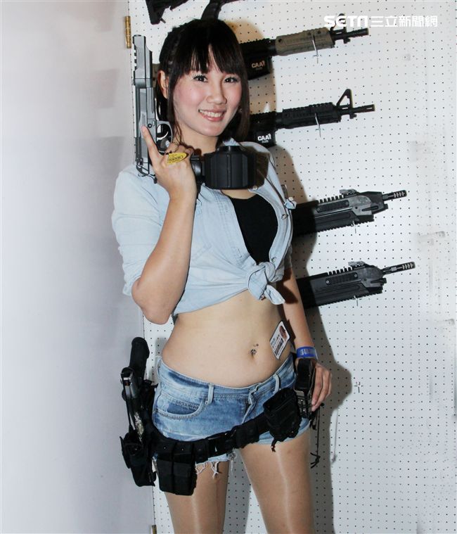 哈武祭正妹Kui宣雯。（記者邱榮吉/攝影）